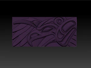 ThunderBird Carved Panel 3D Print Model