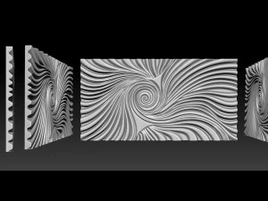 Wood relief carving model for CNC router 3D Print Model