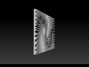 Wood relief carving model for CNC router 3D Принт Модель