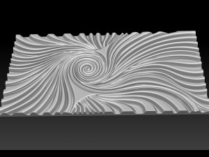 Wood relief carving model for CNC router 3D Принт Модель