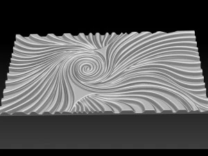 Wood relief carving model for CNC router 3D Print Model