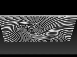 Wood relief carving model for CNC router 3D Print Model