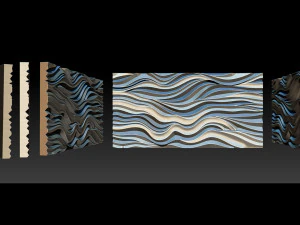 Wood relief carving model for CNC router 3D Print Model