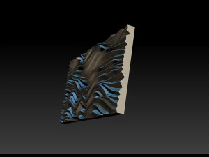 Wood relief carving model for CNC router 3D Print Model