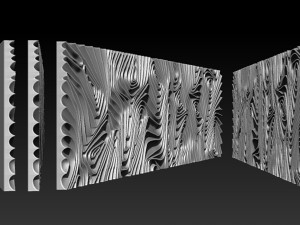 Wood relief carving model for CNC router Modello di stampa 3D
