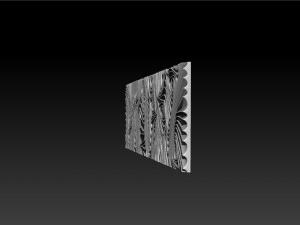 Wood relief carving model for CNC router Modello di stampa 3D