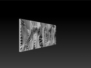 Wood relief carving model for CNC router Modello di stampa 3D