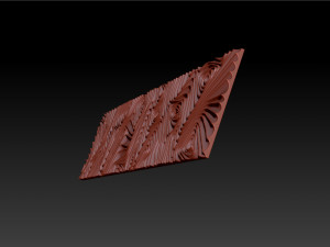 Wood relief carving model for CNC router Modello di stampa 3D