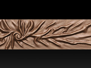 Wood relief carving model for CNC router 3Dプリントモデル