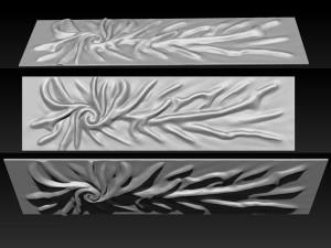Wood relief carving model for CNC router 3Dプリントモデル