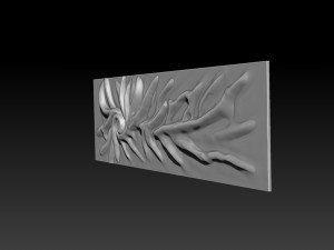 Wood relief carving model for CNC router 3Dプリントモデル