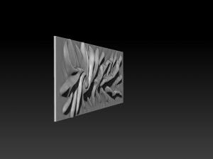 Wood relief carving model for CNC router 3Dプリントモデル