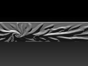 Wood relief carving model for CNC router 3Dプリントモデル