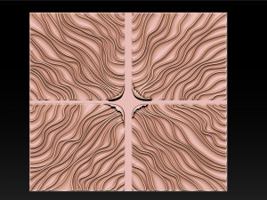 Wood relief carving model for CNC router 3D प्रिंट मॉडल