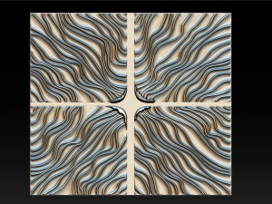 Wood relief carving model for CNC router 3D प्रिंट मॉडल