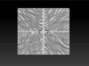 Wood relief carving model for CNC router 3D प्रिंट मॉडल