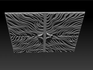 Wood relief carving model for CNC router 3D प्रिंट मॉडल