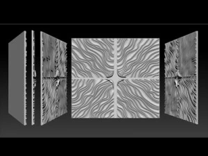 Modello di scultura in rilievo in legno per router CNC Modello di stampa 3D