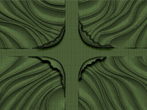 Wood relief carving model for CNC router 3D प्रिंट मॉडल