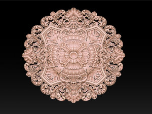 Decorative Ceiling Center - for CNC router 3D Принт Модель