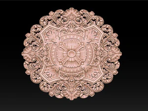 Decorative Ceiling Center - for CNC router 3D Print Model