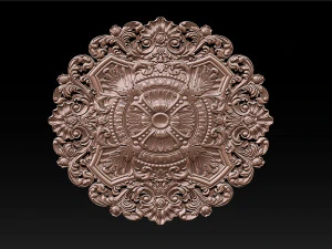 Decorative Ceiling Center - for CNC router 3D Print Model