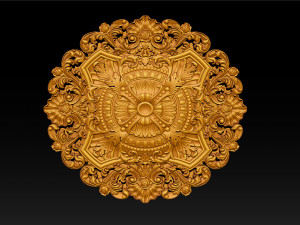 Decorative Ceiling Center - for CNC router 3D Принт Модель