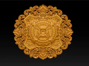 Decorative Ceiling Center - for CNC router 3D Print Model