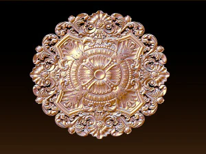 Decorative Ceiling Center - for CNC router 3D Print Model