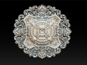 Decorative Ceiling Center - for CNC router 3D Принт Модель