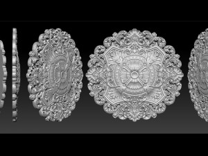 Decorative Ceiling Center - for CNC router 3D Принт Модель