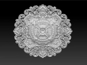 Decorative Ceiling Center - for CNC router 3D Print Model