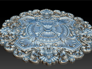 Decorative Ceiling Center - for CNC router 3D Принт Модель