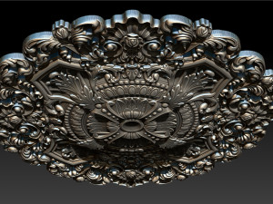 Decorative Ceiling Center - for CNC router 3D Принт Модель