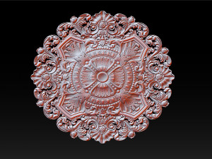 Decorative Ceiling Center - for CNC router 3D Принт Модель