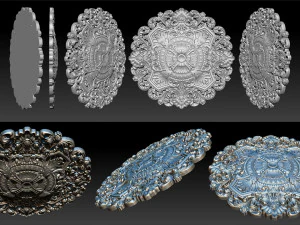 Decorative Ceiling Center - for CNC router 3D Print Model