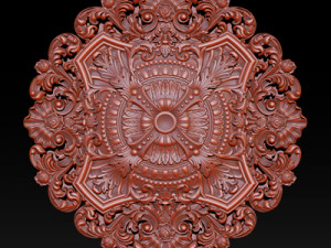 Decorative Ceiling Center - for CNC router 3D Принт Модель