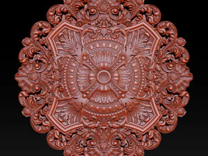Decorative Ceiling Center - for CNC router 3D Print Model