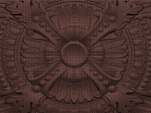 Decorative Ceiling Center - for CNC router 3D Принт Модель