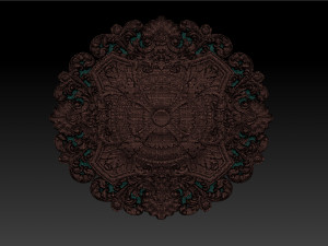Decorative Ceiling Center - for CNC router 3D Принт Модель