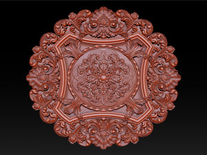 Decorative Ceiling Center - for CNC router 3Dプリントモデル