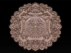 Decorative Ceiling Center - for CNC router 3D Print Model