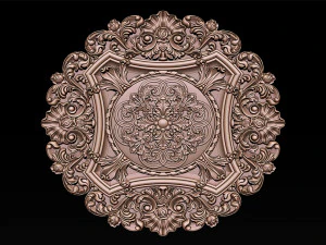 Decorative Ceiling Center - for CNC router 3D Print Model