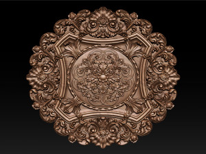 Decorative Ceiling Center - for CNC router 3D Print Model
