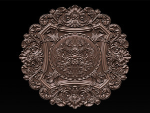 Decorative Ceiling Center - for CNC router 3D Print Model