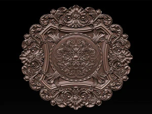 Decorative Ceiling Center - for CNC router 3D Print Model