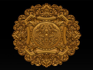 Decorative Ceiling Center - for CNC router 3D Print Model