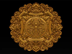 Decorative Ceiling Center - for CNC router 3D Print Model