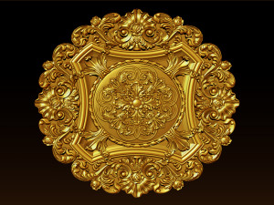 Decorative Ceiling Center - for CNC router 3D Print Model