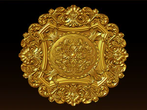Decorative Ceiling Center - for CNC router 3D Print Model